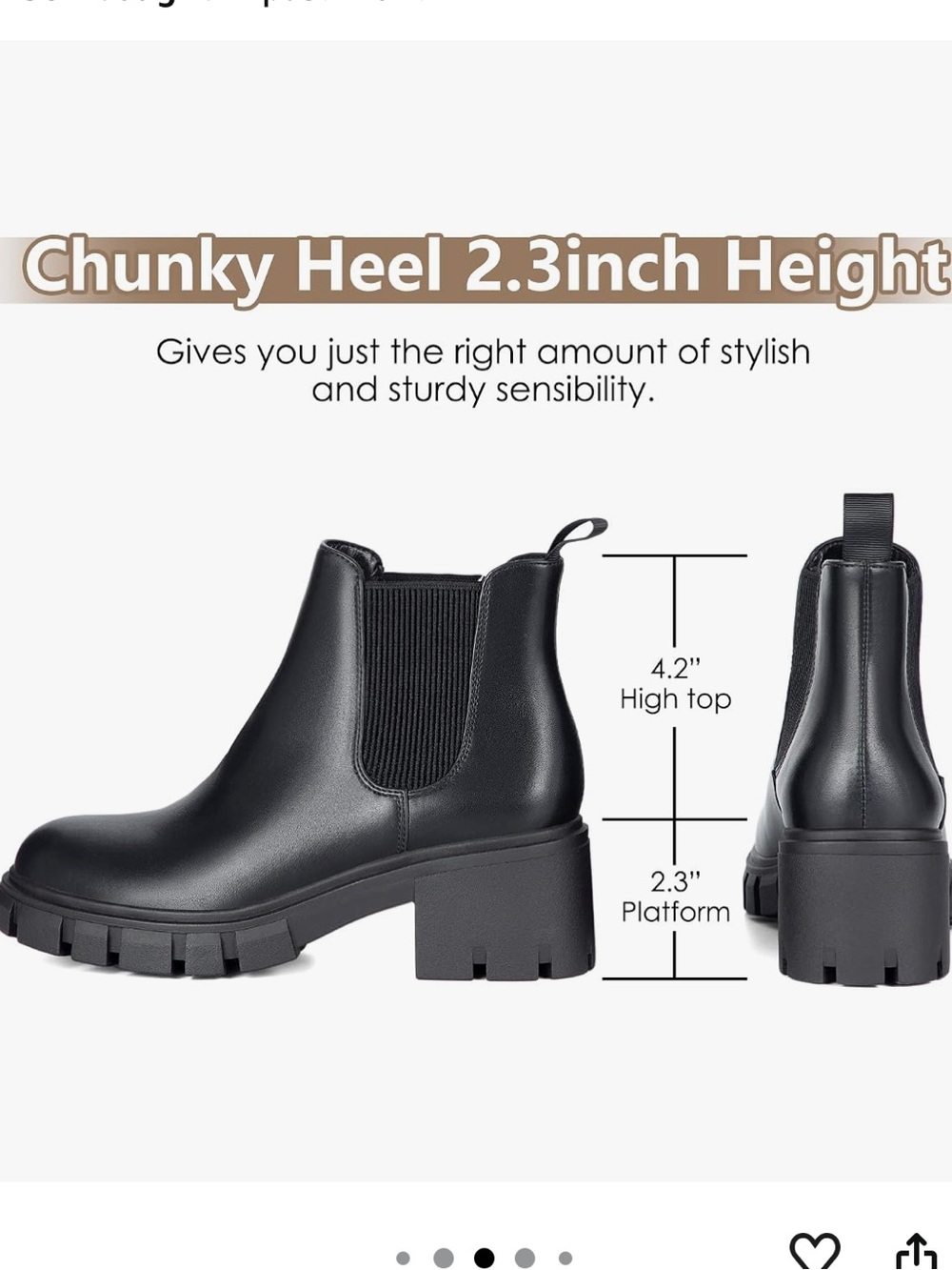 Size 10 Black Booties - Picture 2 of 3